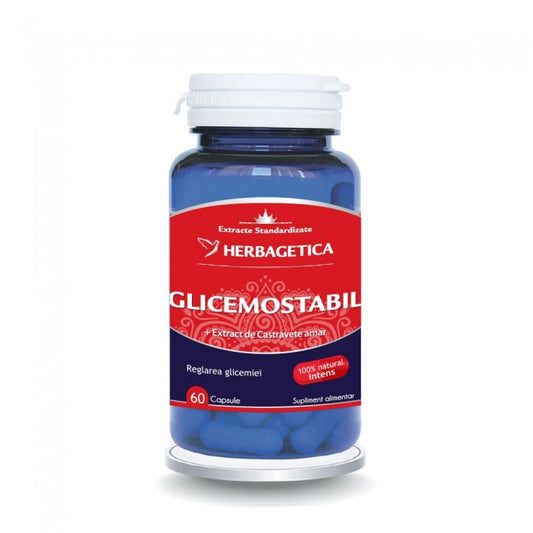 Glicemostabil Herbagetica 60 capsule