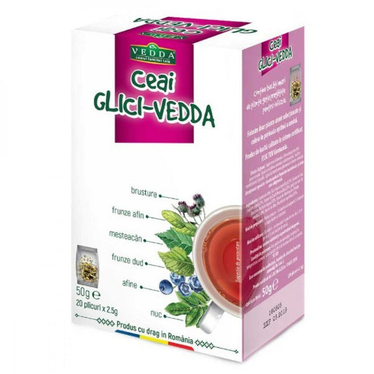 Ceai Vedda Glici – 20 plicuri – 50 g