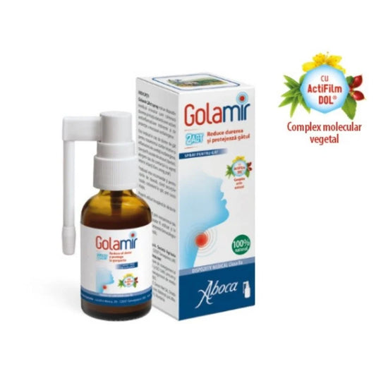 Golamir 2ACT Spray Aboca – Refrescant cu Eucalipt și Mentă