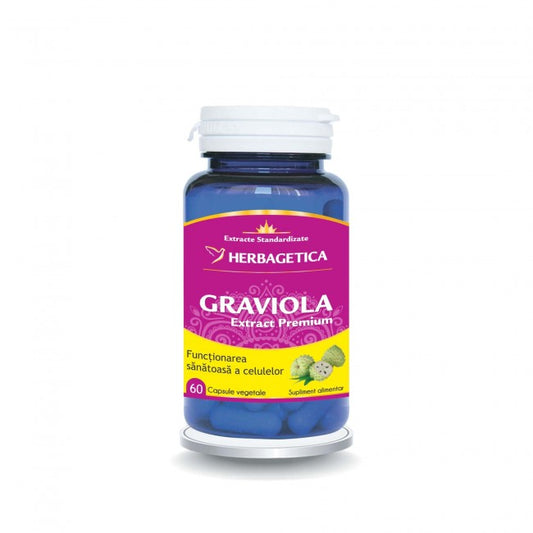 Graviola Extract Premium Herbagetica 60 capsule