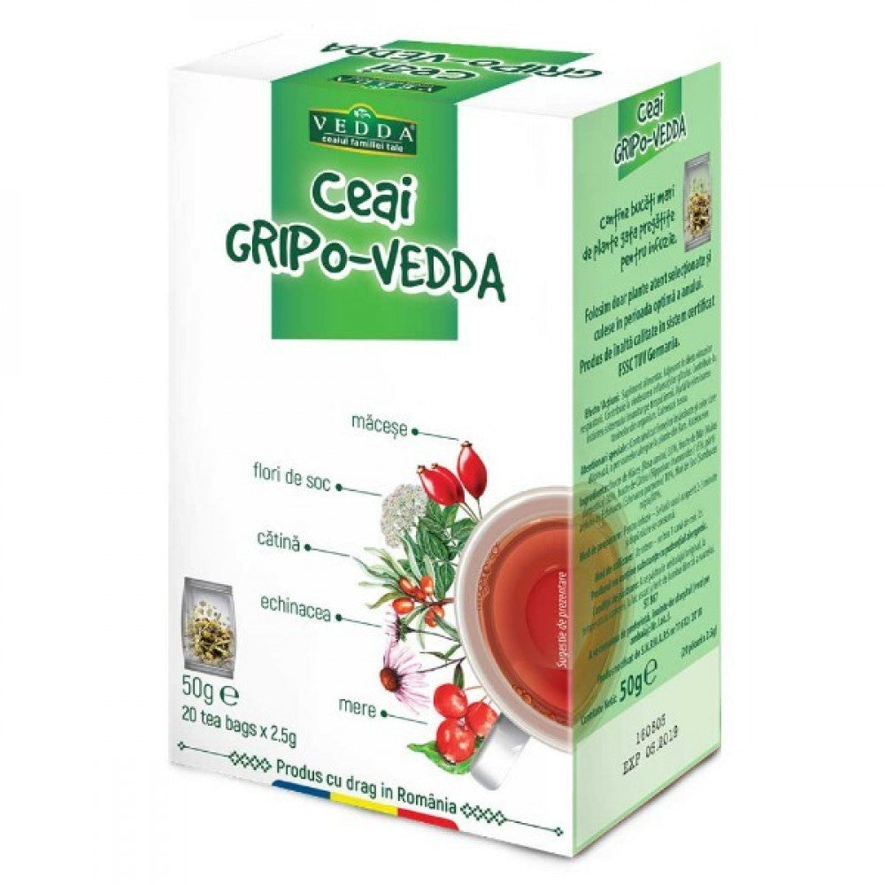 Ceai Vedda Gripo- 20 plicuri – 50 g
