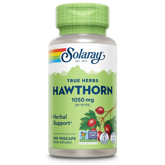 Hawthorn Berry Paducel 1050 mg Solaray, 100 capsule vegetale, Secom