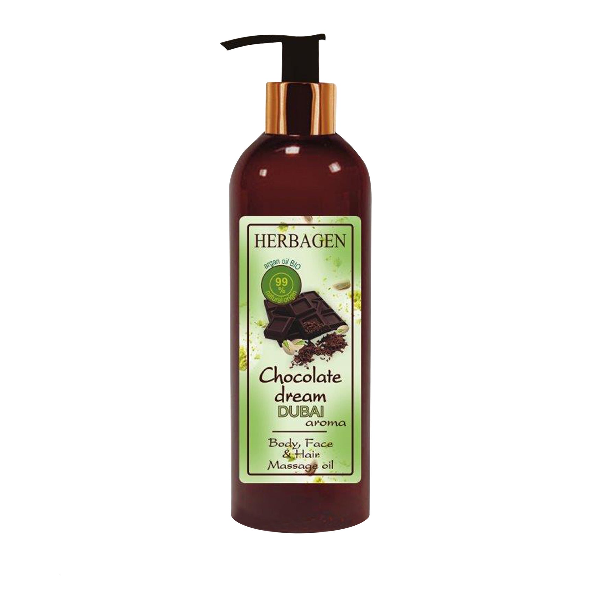 Ulei de masaj Dubai Chocolate Dream Aroma pentru corp, ten și păr 150ml