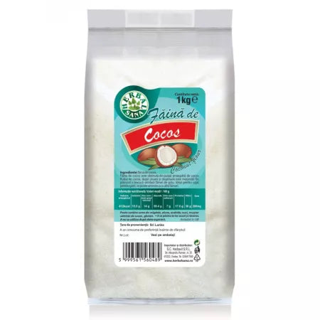 Faina de cocos, 1 kg, Herbal Sana