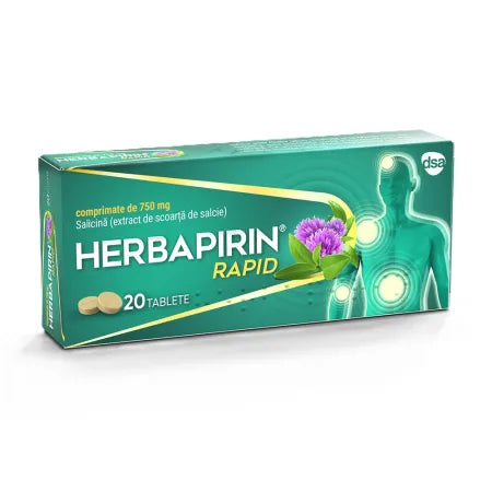 Herbapirin Rapid, 20 comprimate, Green Splid