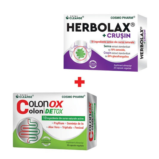 PACHET LAX & CLEANSE – LAXATIV NATURAL SI DETOX COLON