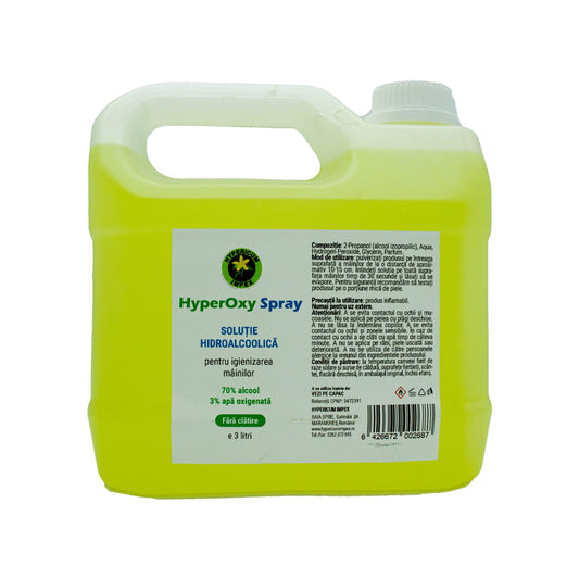 HyperOxy Solutie hidroalcoolica pentru igienizarea mainilor 3L