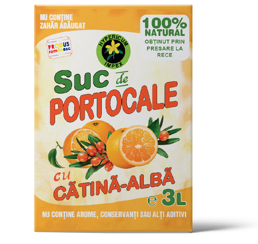 Suc de portocale si catina alba 3L