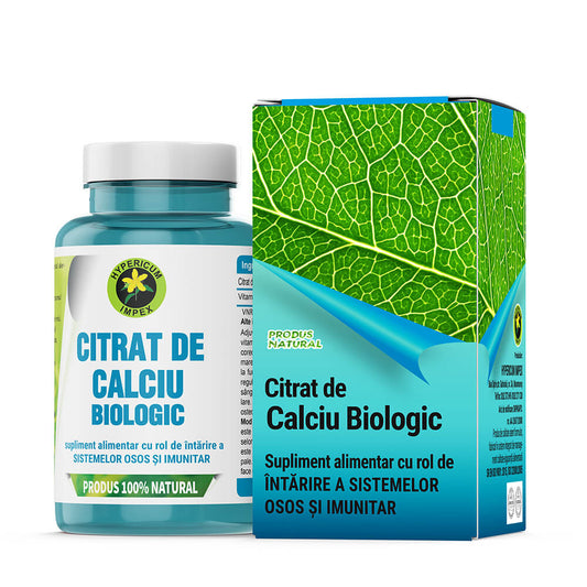 Capsule Citrat de Calciu Biologic