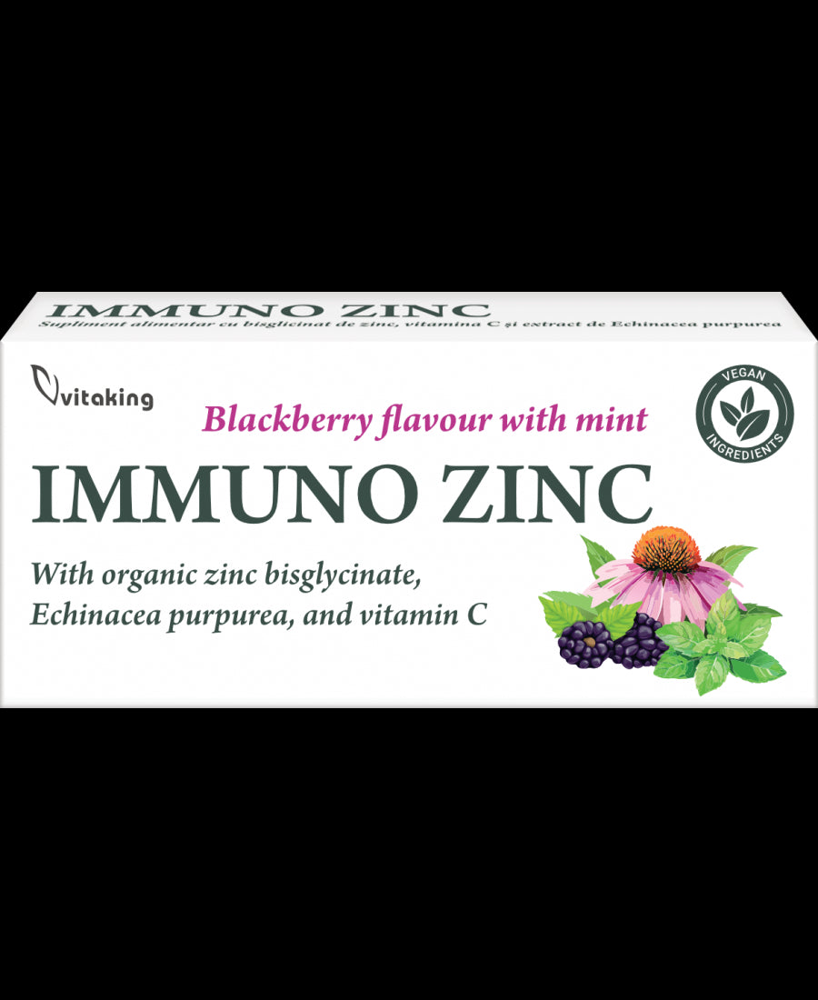Immuno Zinc masticabil cu Echinacea - 30 comprimate masticabile