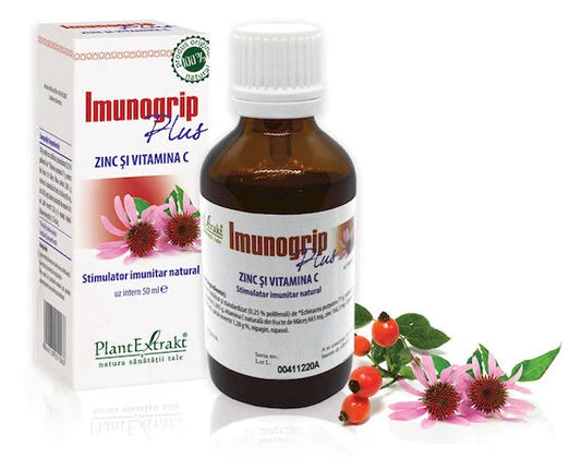 Imunogrip Plus Zinc și Vitamina C, 50 ml