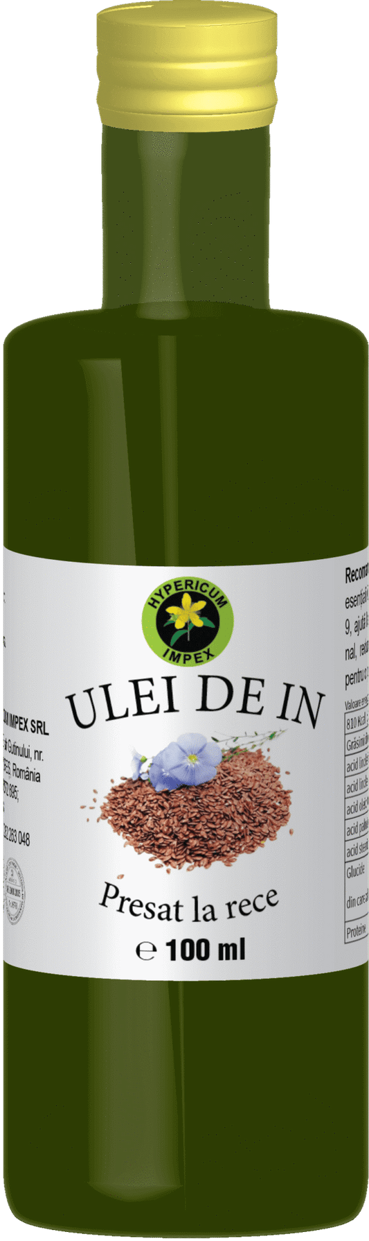 Ulei de in presat la rece 100 ml