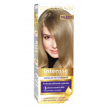 Vopsea de par permanenta Intensse Color 10.2 Blond Inchis - 50 ml