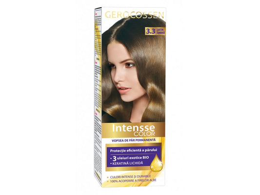 Vopsea de par permanenta Intensse Color 3.3 Saten Ambra - 50 ml