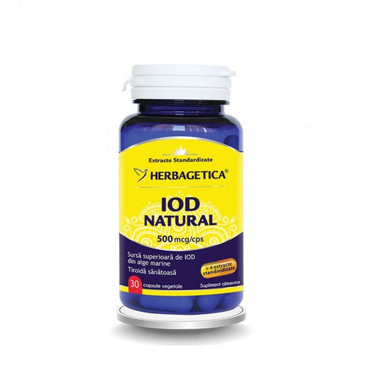 Iod Natural Herbagetica 30 Capsule