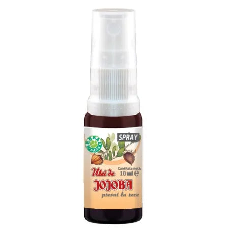Ulei de Jojoba presat la rece spray, uz extern, 10 ml, Herbal Sana