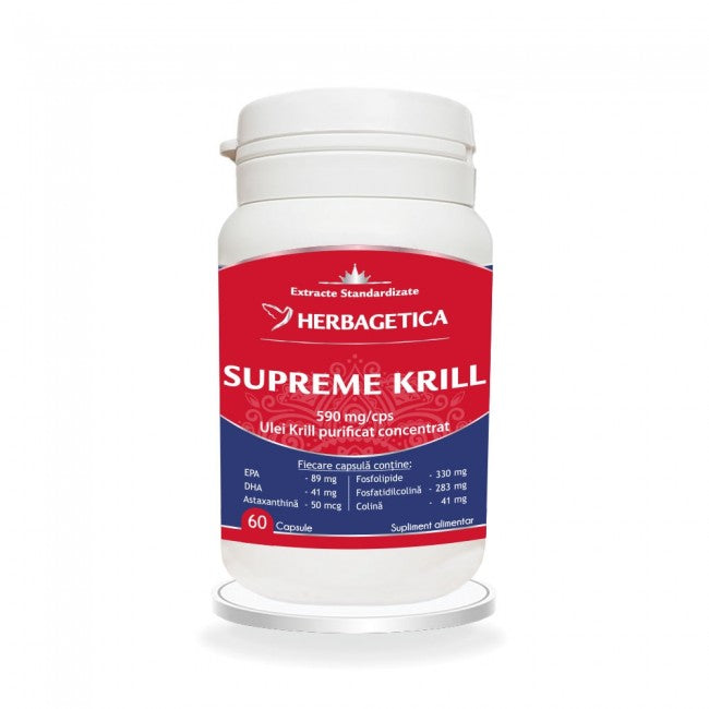 Supreme KRILL Omega3 Forte Herbagetica 60 Capsule
