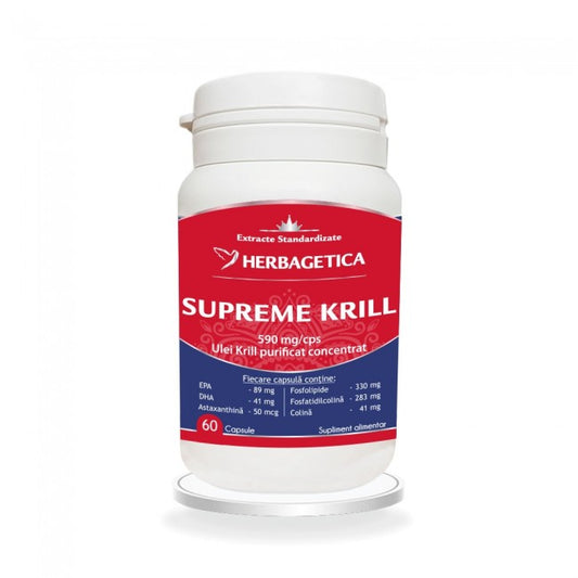 Supreme KRILL Omega3 Forte Herbagetica 60 Capsule