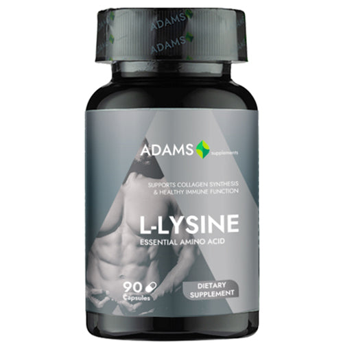 L-Lysine 500mg, 90cps, Adams Supplements