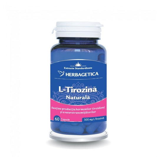 L-tirozina Naturala Herbagetica 60 Capsule