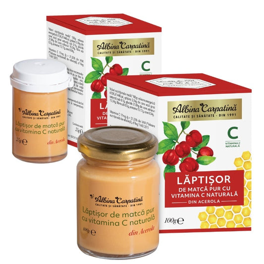 Lăptișor de matcă cu vitamina C naturală din Acerola 100+25g
