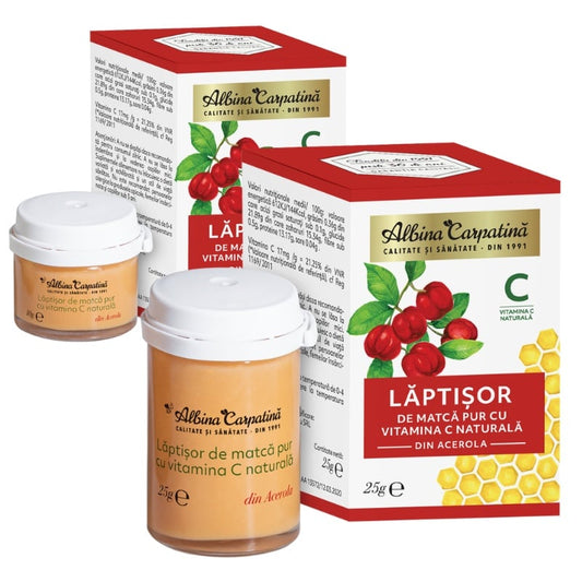 Lăptișor de matcă cu vitamina C naturală din Acerola 25+10G