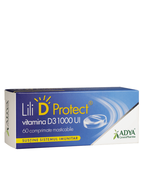 LILI D PROTECT VITAMINA D3 1000UI 60CPR MASTICABILE