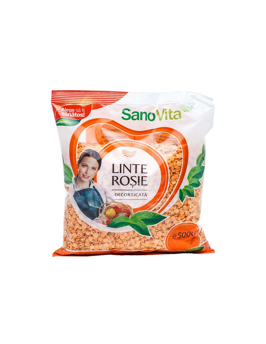 LINTE ROȘIE DECORTICATĂ 500 G