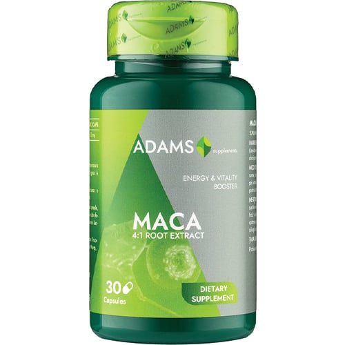 Maca 500mg, 30cps, Adams Supplements