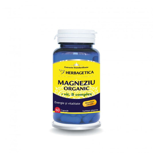 Magneziu Organic Herbagetica 60 capsule