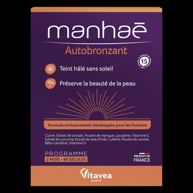Manhae Autobronzant, 60 capsule – pentru 2 luni