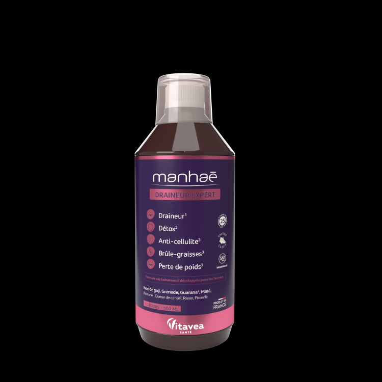 MANHAĒ DRAINEUR EXPERT soluție detoxifiere, pierdere în greutate, antioxidantă Cură de 10 zile, 500 ml