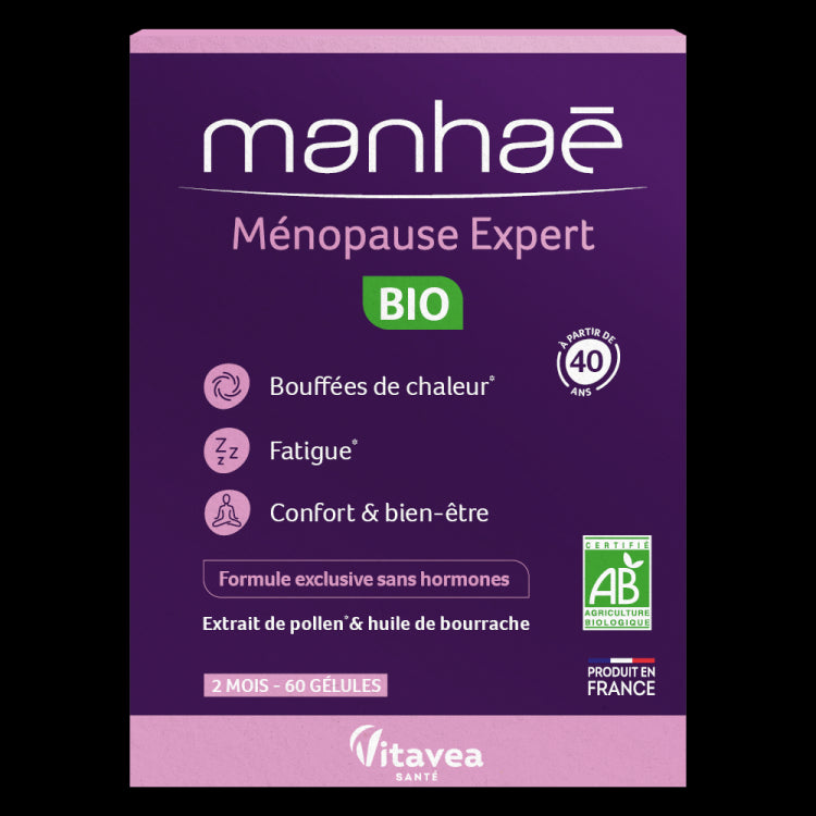 Manhaé Menopause Expert BIO, 60 capsule vegetale – pentru 2 luni