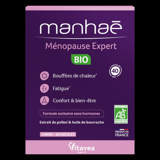 Manhaé Menopause Expert BIO, 60 capsule vegetale – pentru 2 luni