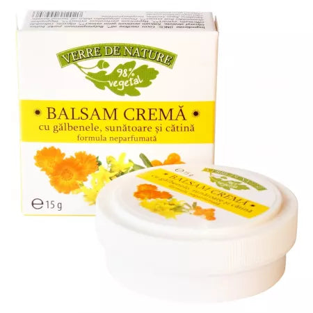 Balsam crema cu galbenele, sunatoare si catina, 15 g, Manicos