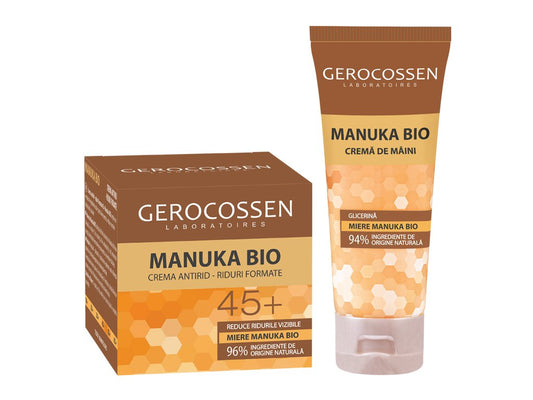 Pachet Manuka Bio ingrijire: Crema 45+ si Crema maini
