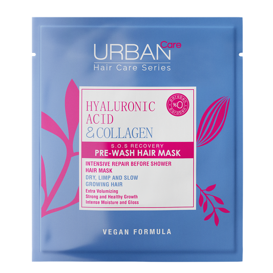 Masca de par pre-samponare cu acid hyaluronic si collagen, 50 ml, Urban Care