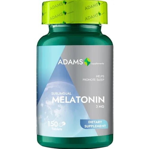 Melatonina 3mg, 150 tablete – Adams Vision