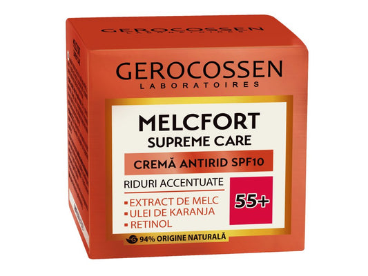 Crema antirid riduri accentuate 55+ SPF10 Melcfort Supreme Care 50 ml