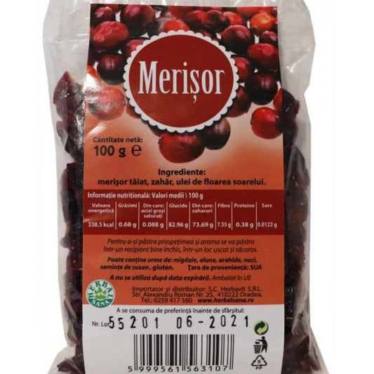 Merisor uscat - 100 g Herbal Sana