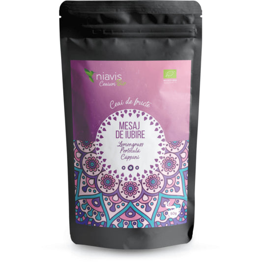 Ceai Ecologic/BIO Mesaj de Iubire, 50g, Niavis