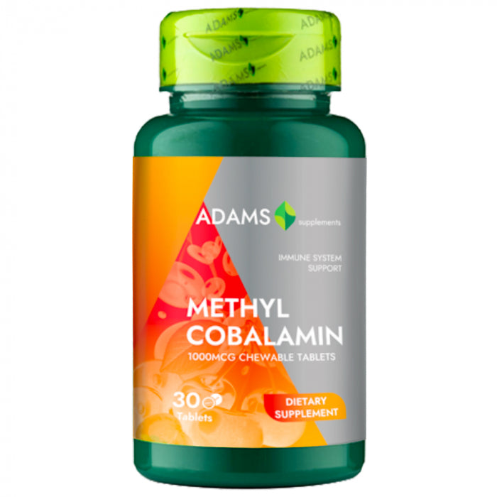 Metilcobalamina 1000mcg, 30 tablete, Adams Supplements