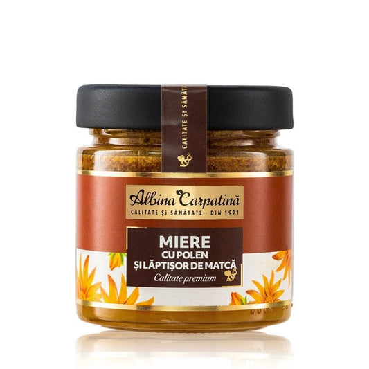 Miere cu polen și lăptișor de matcă 270g