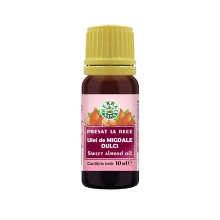 Ulei de Migdale dulci presat la rece, uz intern și extern, 10 ml, Herbal Sana