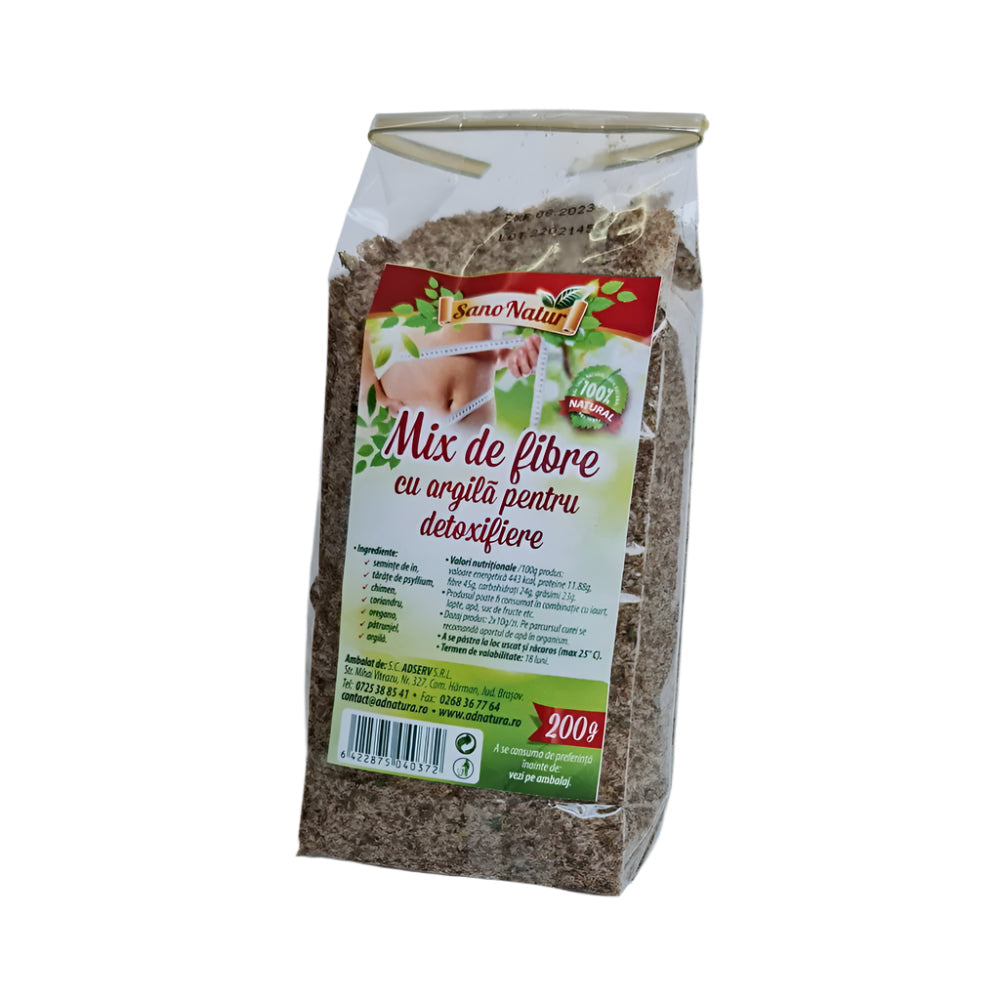 Mix de Fibre cu Argilă pentru Detoxifiere
