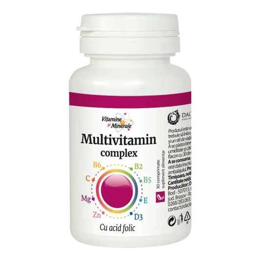 Multivitamin Complex cu Acid Folic 30 comprimate