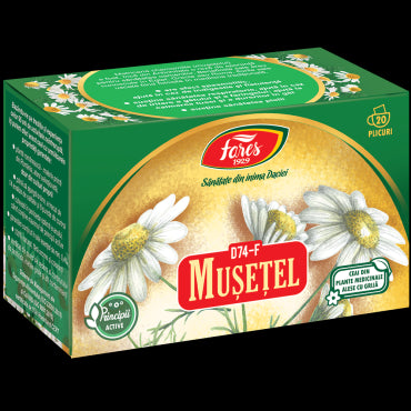 Mușețel, D74, ceai la plic