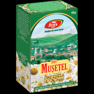 Mușețel, flori, D121, ceai la pungă