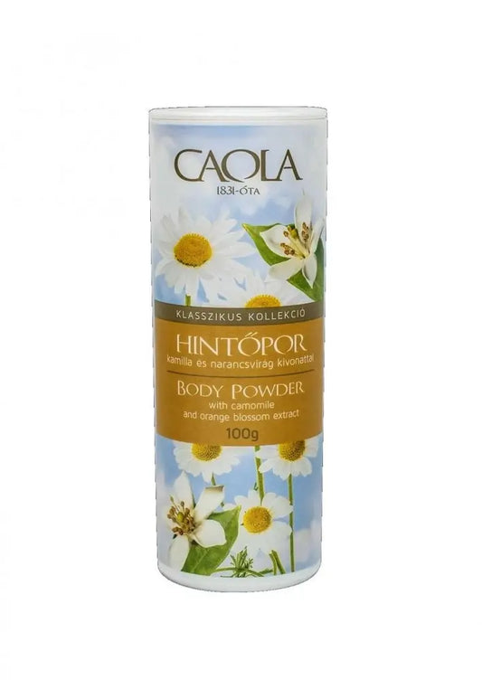 Pudra talc cu portocale si musetel 100g, Caola