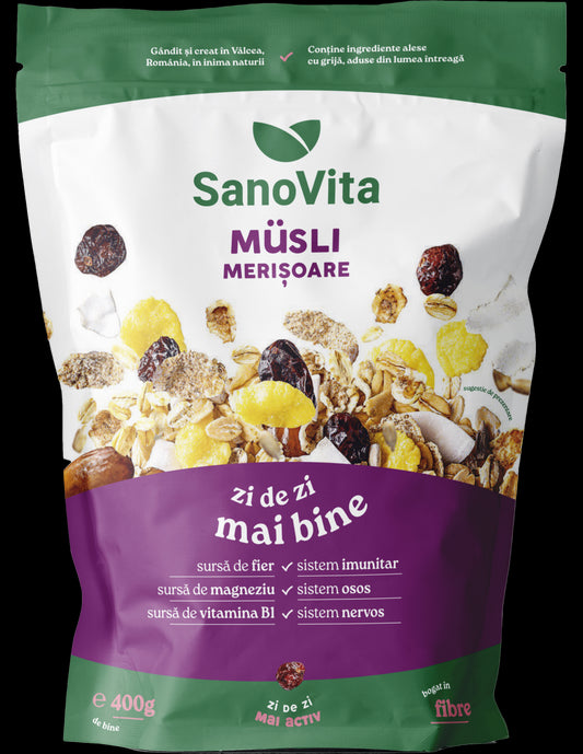 MUSLI CU MERIȘOARE 400G